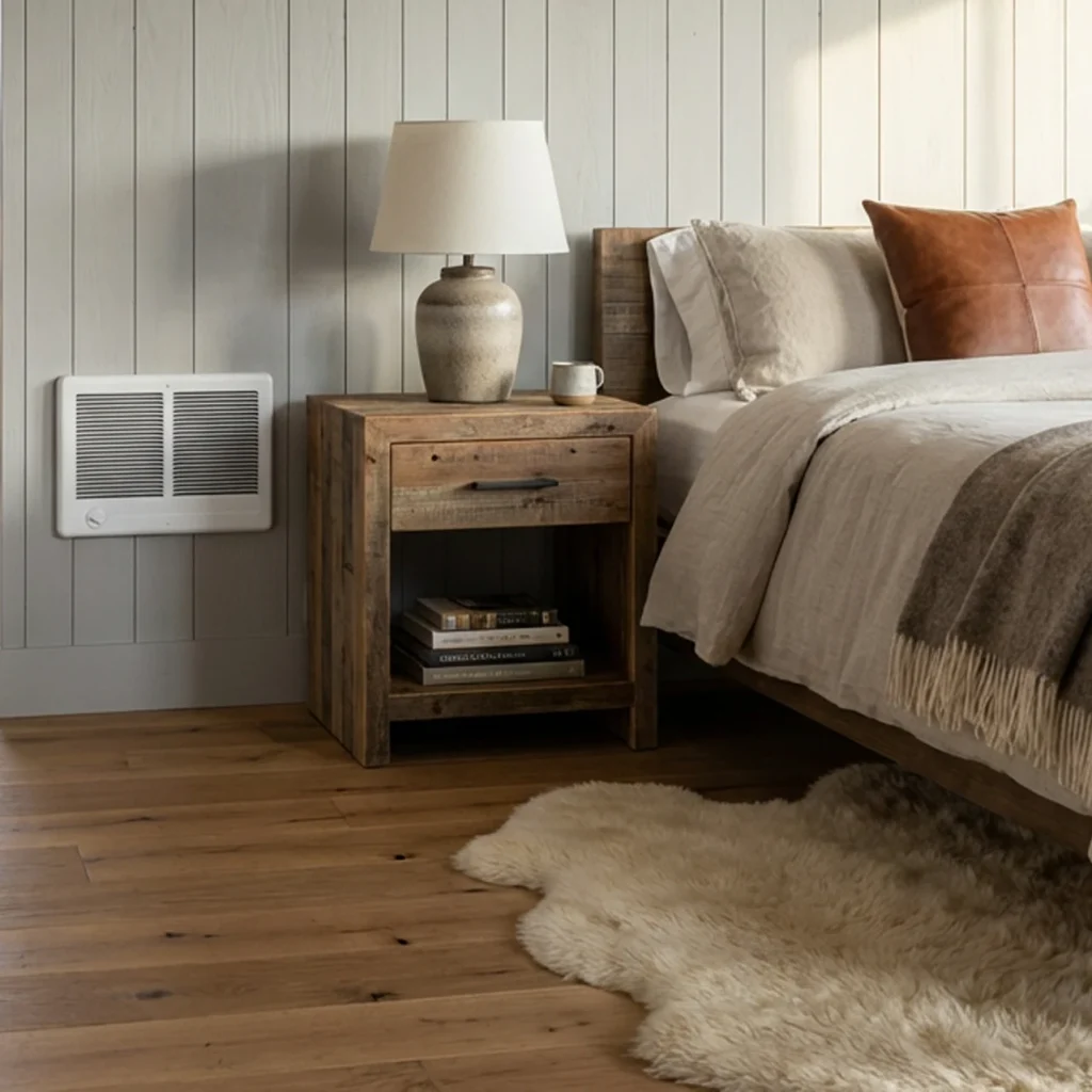 Cadet Wall Heater In Bedroom