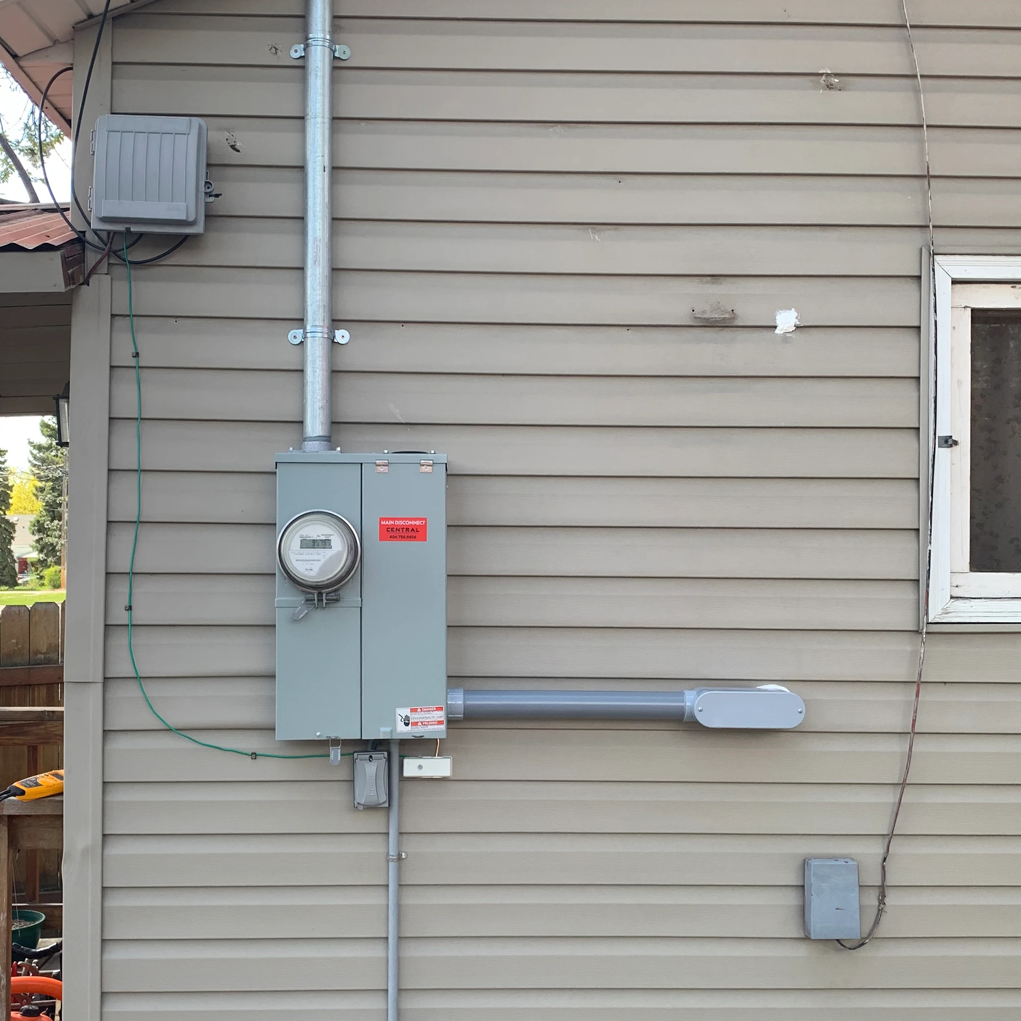 After Exterior Electrical Service Upgrades