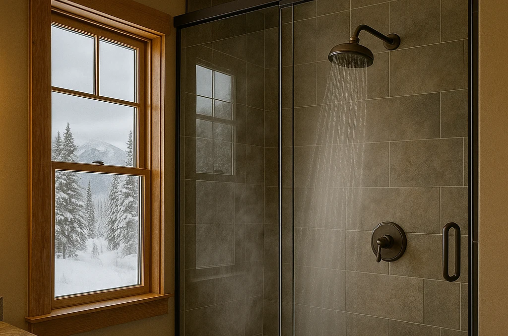 Hot Water Shower Winter